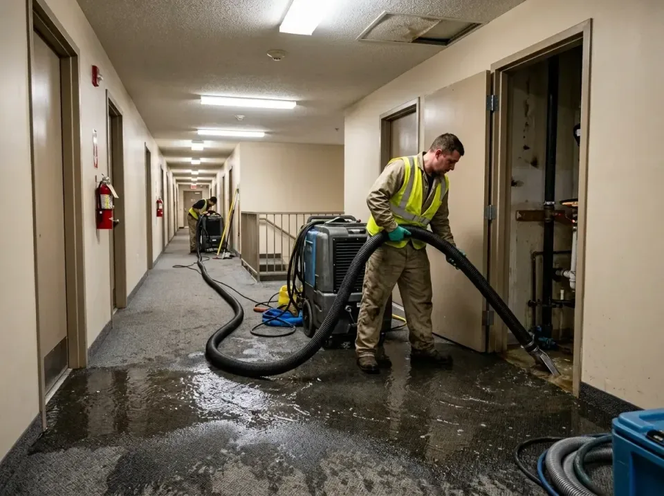 multi-unit-apartment-hallway-f-005 — frequently asked questions, Emergency Burst Pipe Water Extraction & Removal in Picnic P…